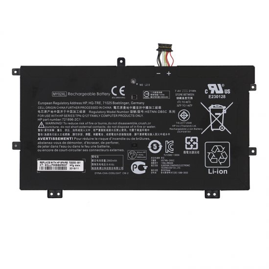 HP TPN-Q127 Battery MY02021XL 721896-1C1 HSTNN-LB5C 721896-2B1 Fit PRO X2 410 G1