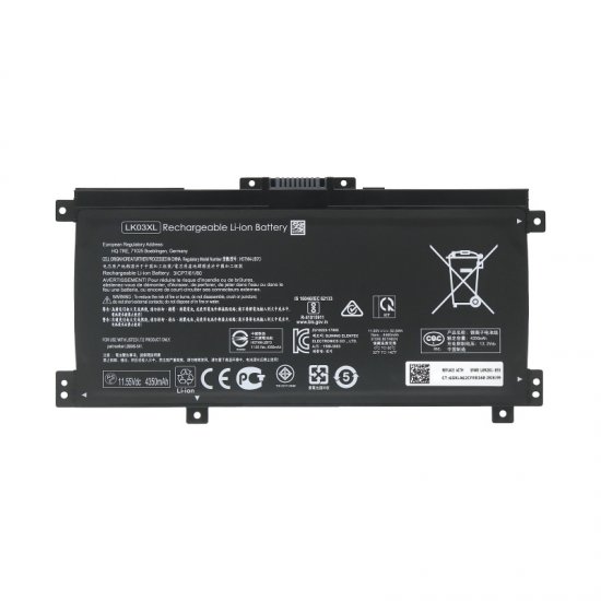 HP LK03XL Battery HSTNN-UB7I TPN-W127 TPN-W128 Fit Envy 17M-AE X360 15M-BP